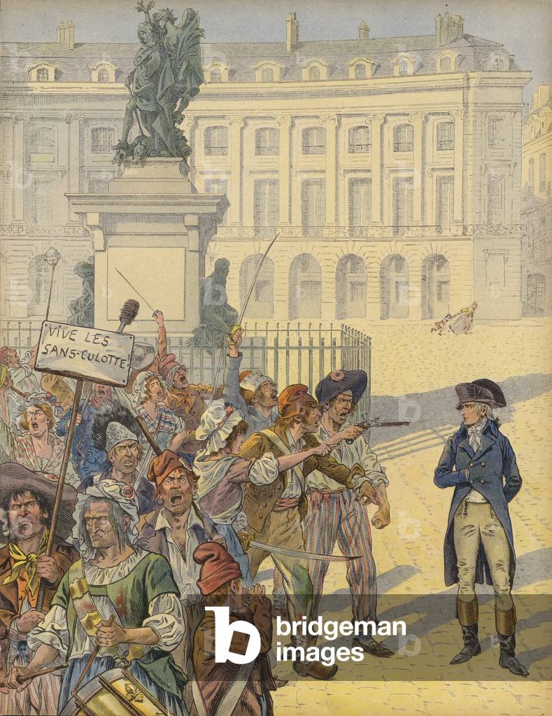 "Napoleone Bonaparte tra disordini rivoluzionari (colore lito)" di Jacques Job