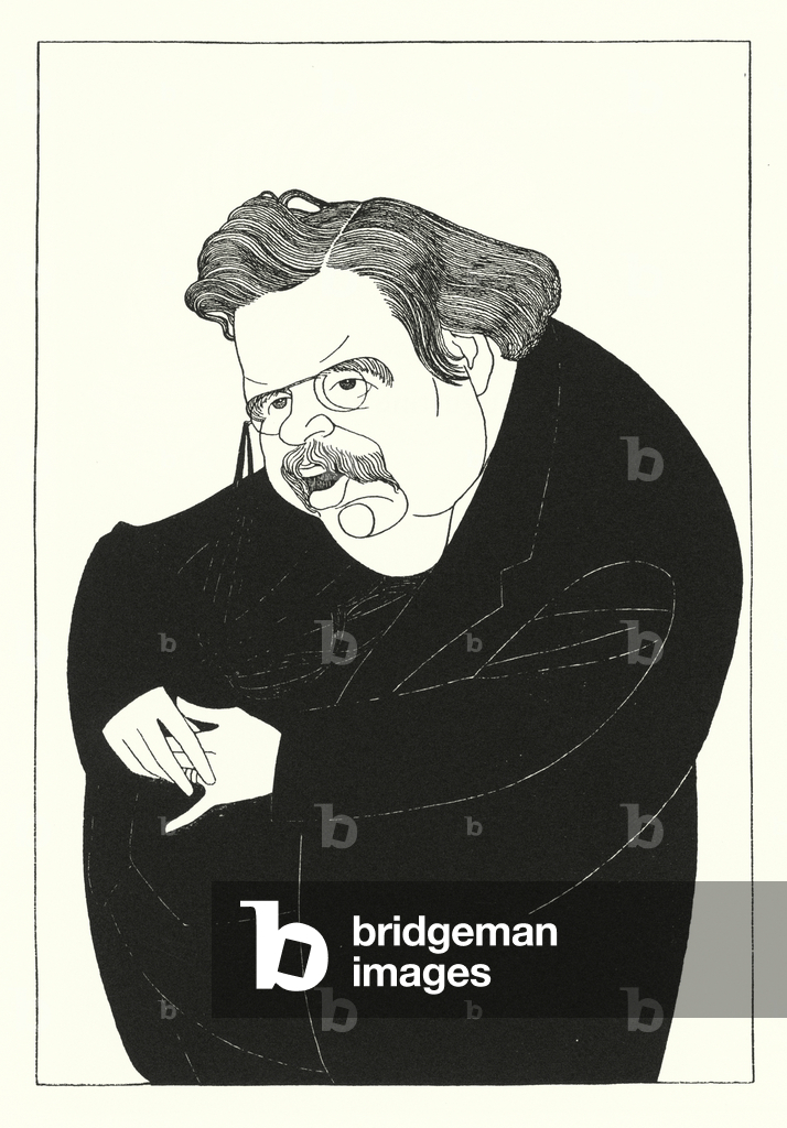 Herr GK Chesterton (Litho)