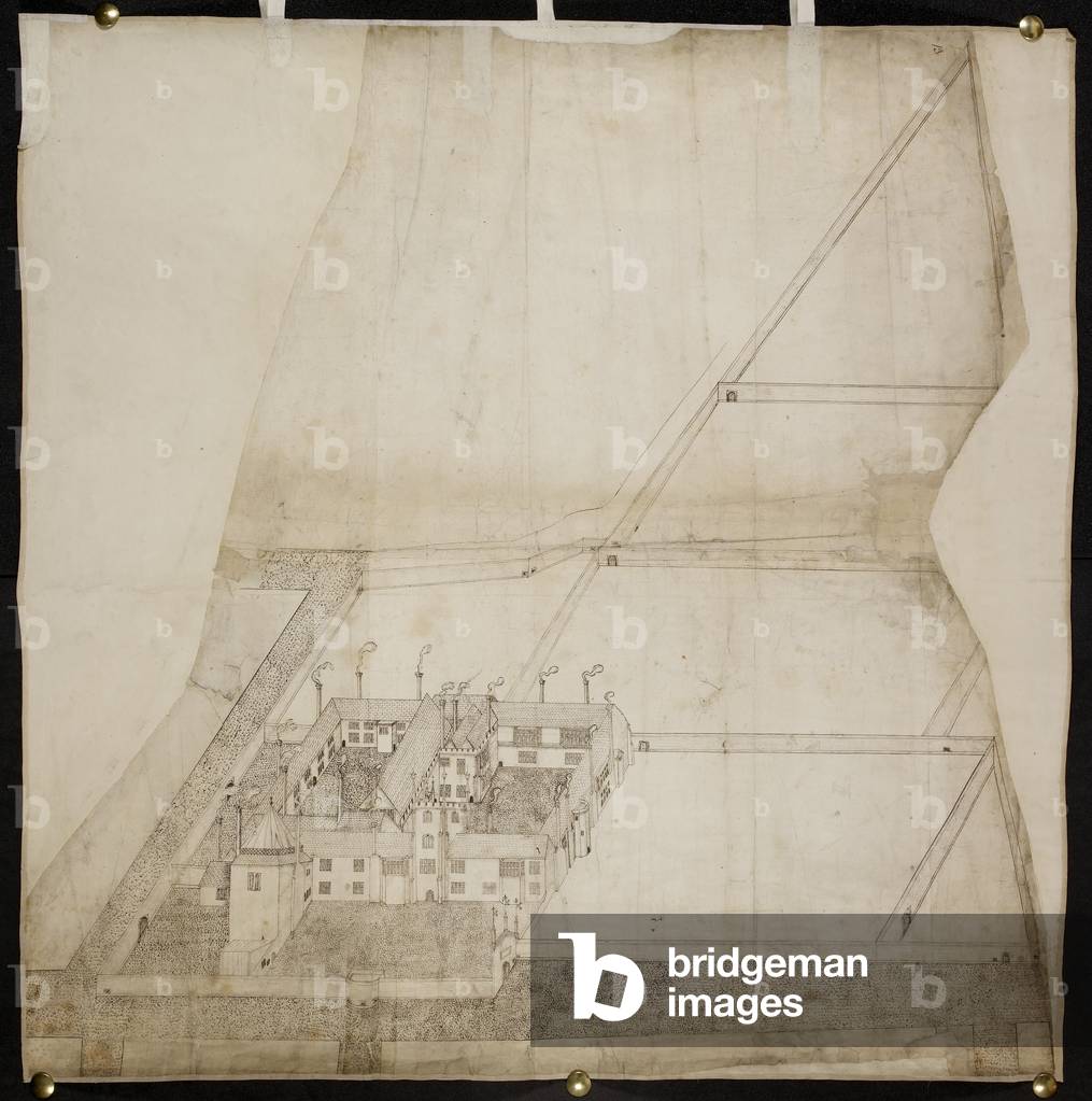 "Plan des Gutshauses von König Heinrich VIII. in Kingston upon Hull"