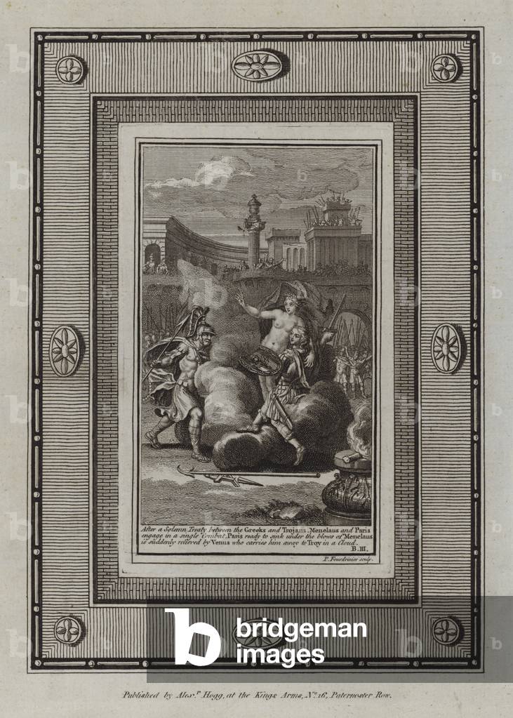 "Illustrazione per Iliade di Omero (incisione)" di English School
