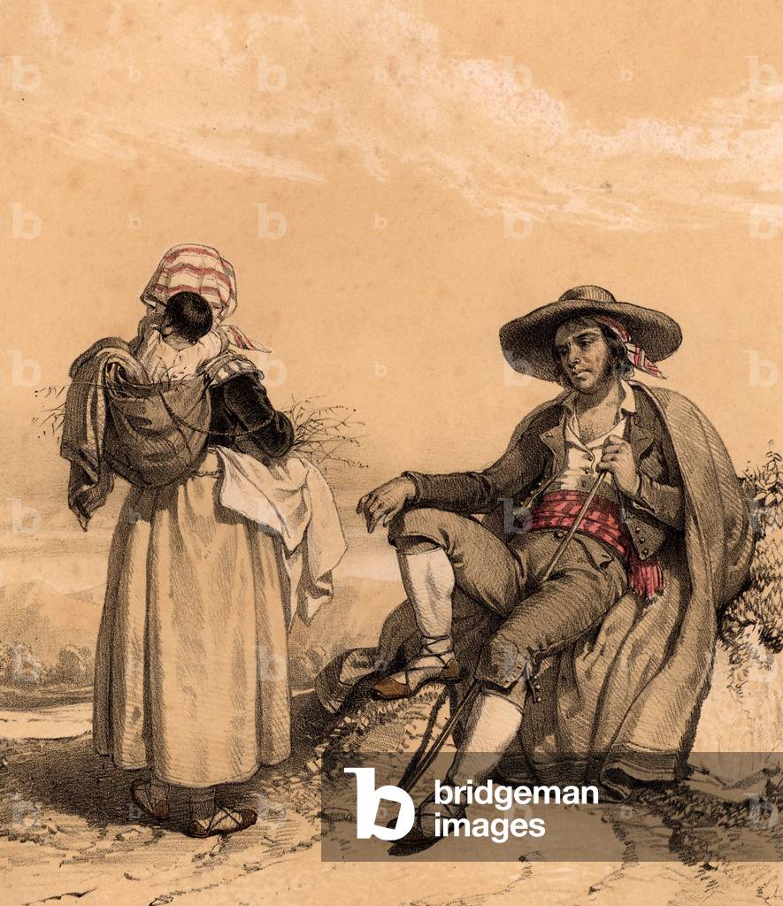 Zigeunerfamilie aus den spanischen Pyrenäen