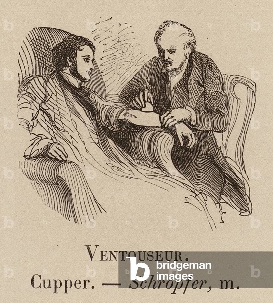 Le Vocabulaire Illustre: Ventouseur; Coppa; Schropfer (incisione)