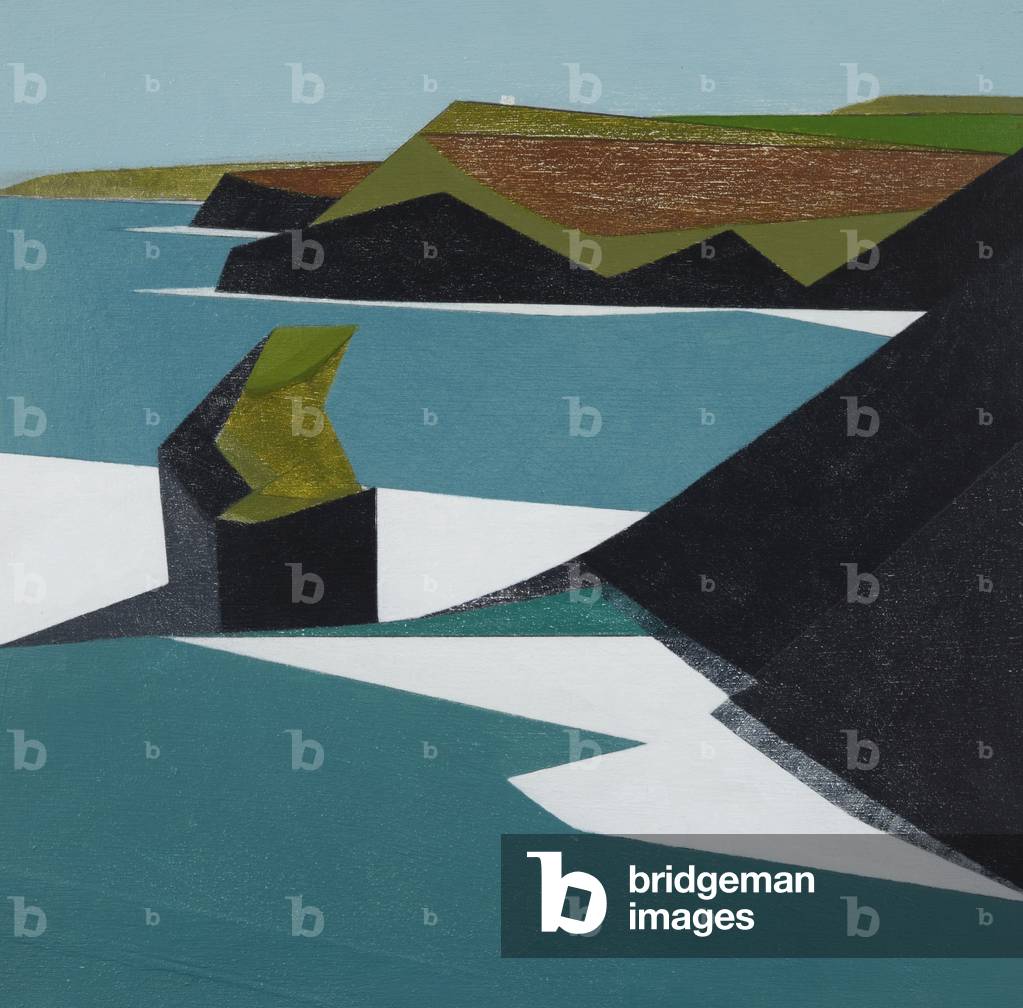 "Trevalga 2 2015 acrilico su compensato 30 x 30 cm" di Vanessa Gardiner