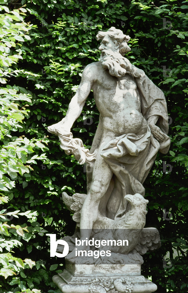 Bild von Fotografie "Statuen im Veitshoechsheimer Schlosspark" von Erich Lessing