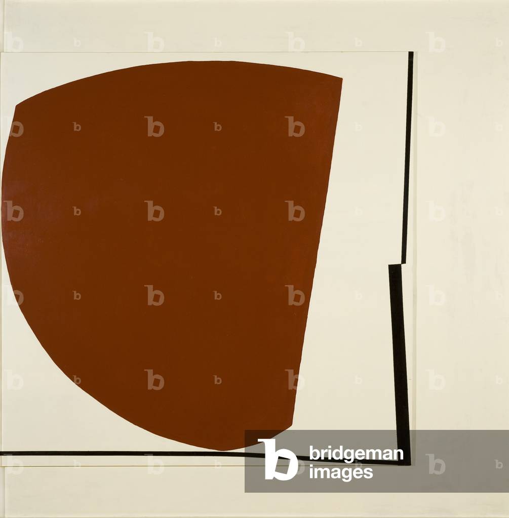 Red Abstract No.5, 1960 (Ölfarbe, kommerziell, auf Sperrholz)