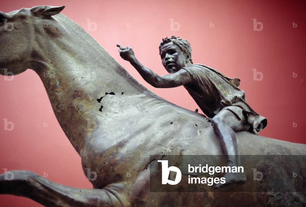 Jockey of Artemision, bronze statue, discovered off Cape Artemisium in