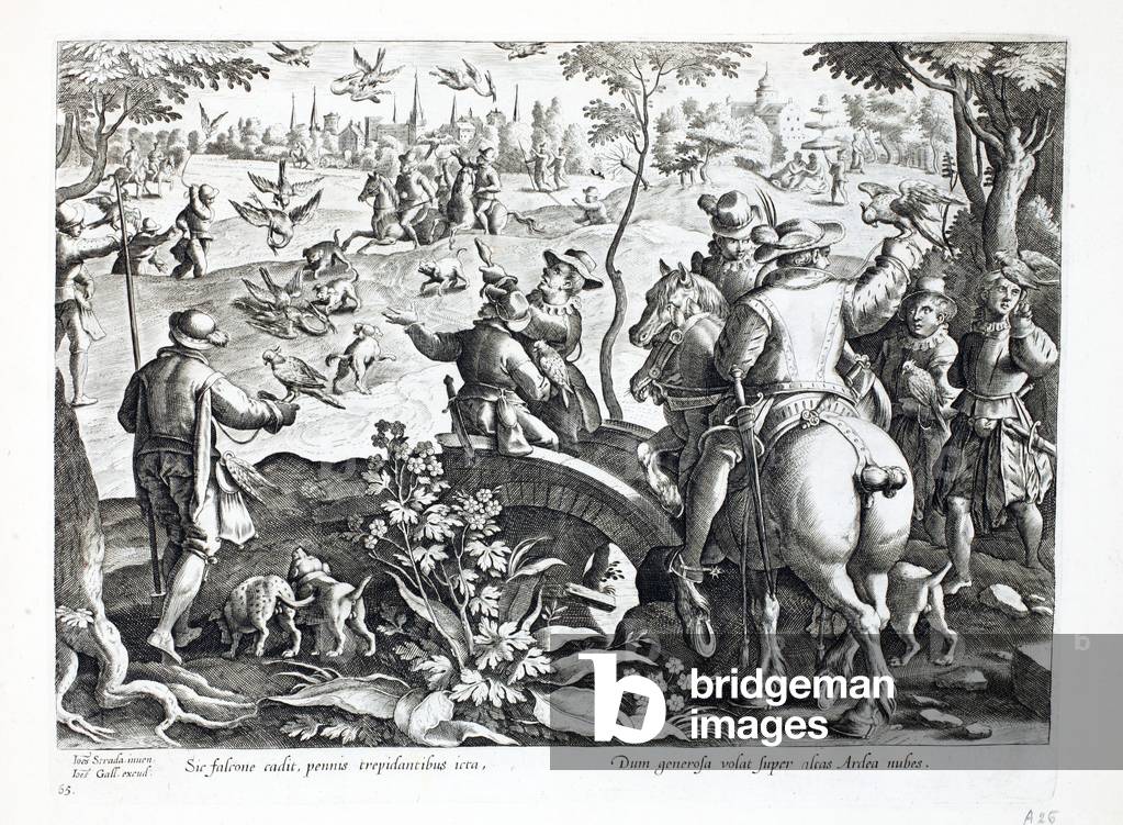 "Jagd mit Falken" von Jan van der Straet