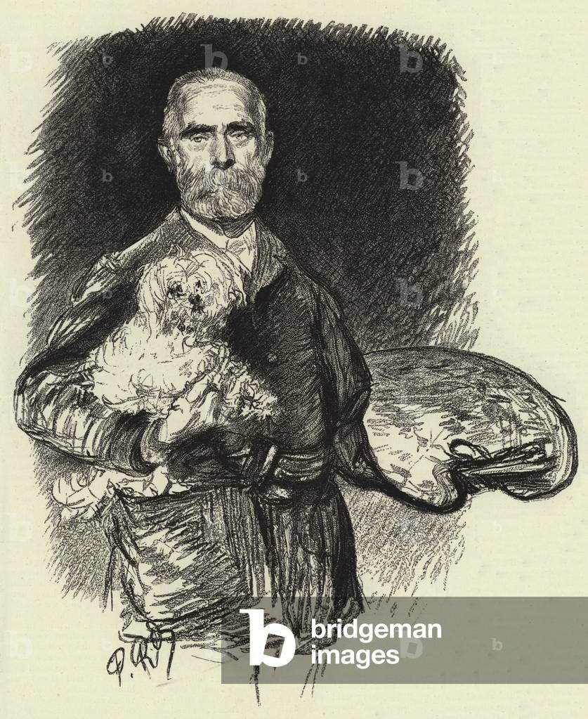 Bild von Druck "Edwin Long (Litho)" von Charles Paul Renouard