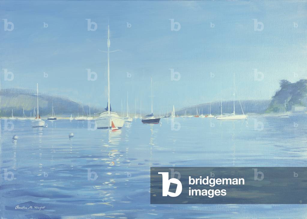 Immagine di Dipinto "Salcombe Yachts - Estate Calore", 2008 di Jennifer Wright