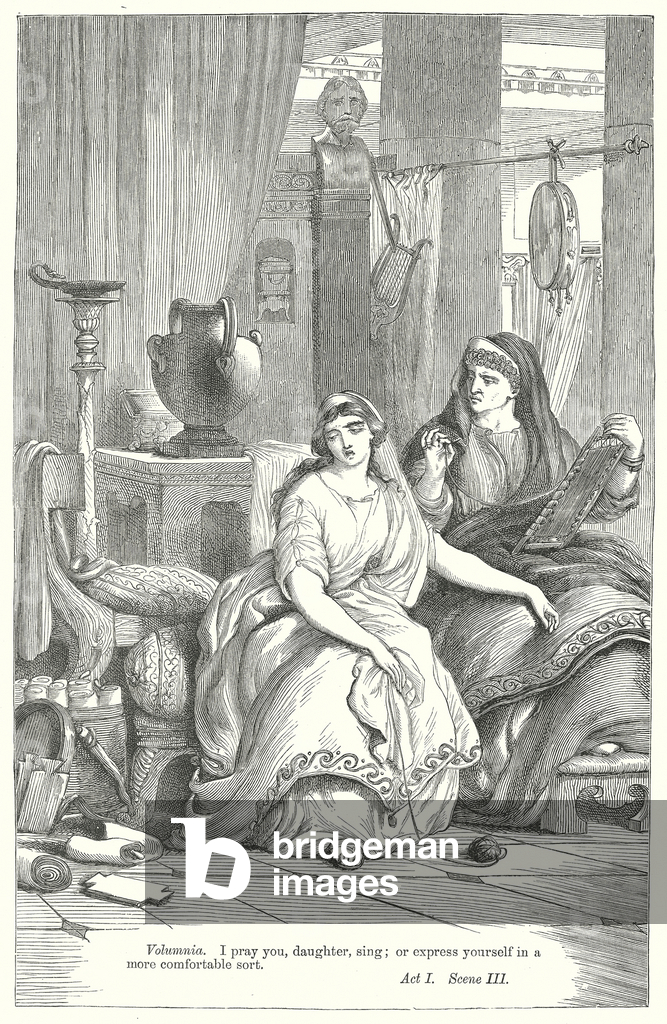 Image of Engraving depicting Coriolanus (engraving) 1801 by Henry Courtney Selous