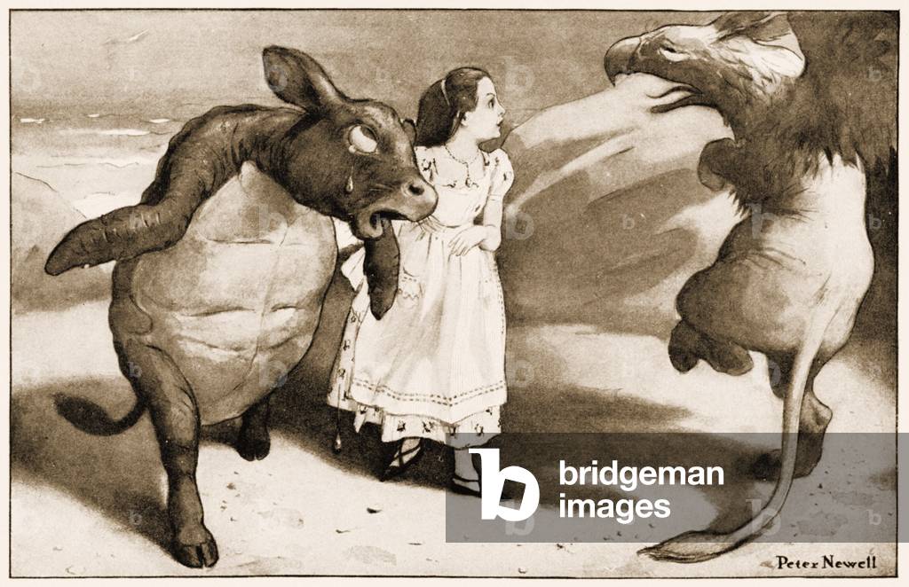 Image de Livre représentant « Ils ont commencé à danser solennellement en rond et rond Alice » 1901 par Peter 