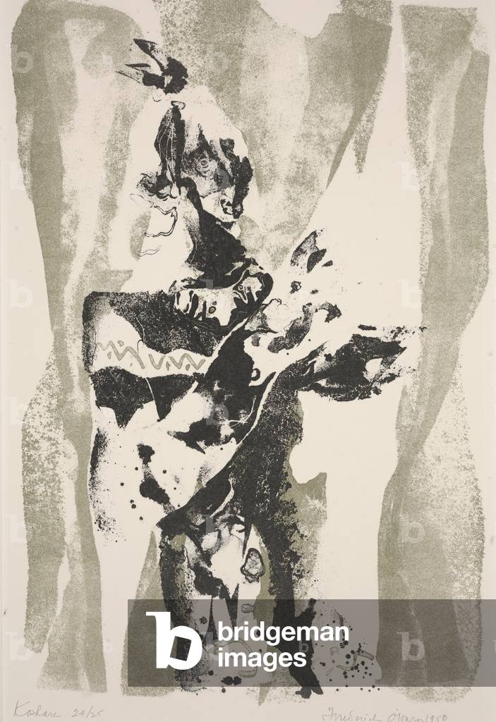 Image of Print depicting Koshare, 1950 by Frederick O'Hara, b/w