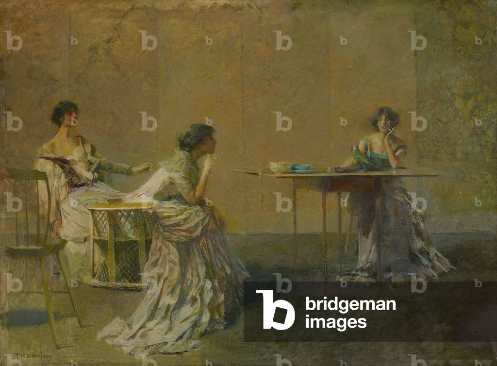 Die Klatsche, um 1907 (Öl auf Tafel)