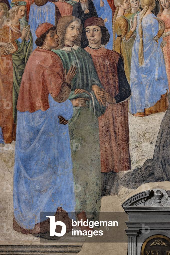 Immagine di Affresco "Il Gruppo degli Umanisti Neoplatonici (da sinistra" di Cosimo Rosselli