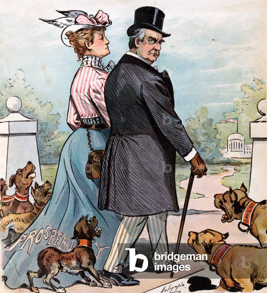 Image de Estampe représentant "Les chiens qui aboient ne mordent jamais" 1900