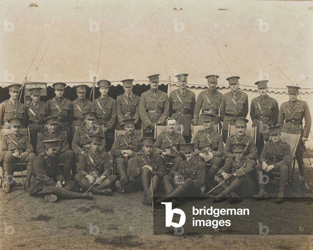 Image of Photography depicting Officers of 17th (Service) Battalion The Duke of Cambridge's Own (Middlesex Reg