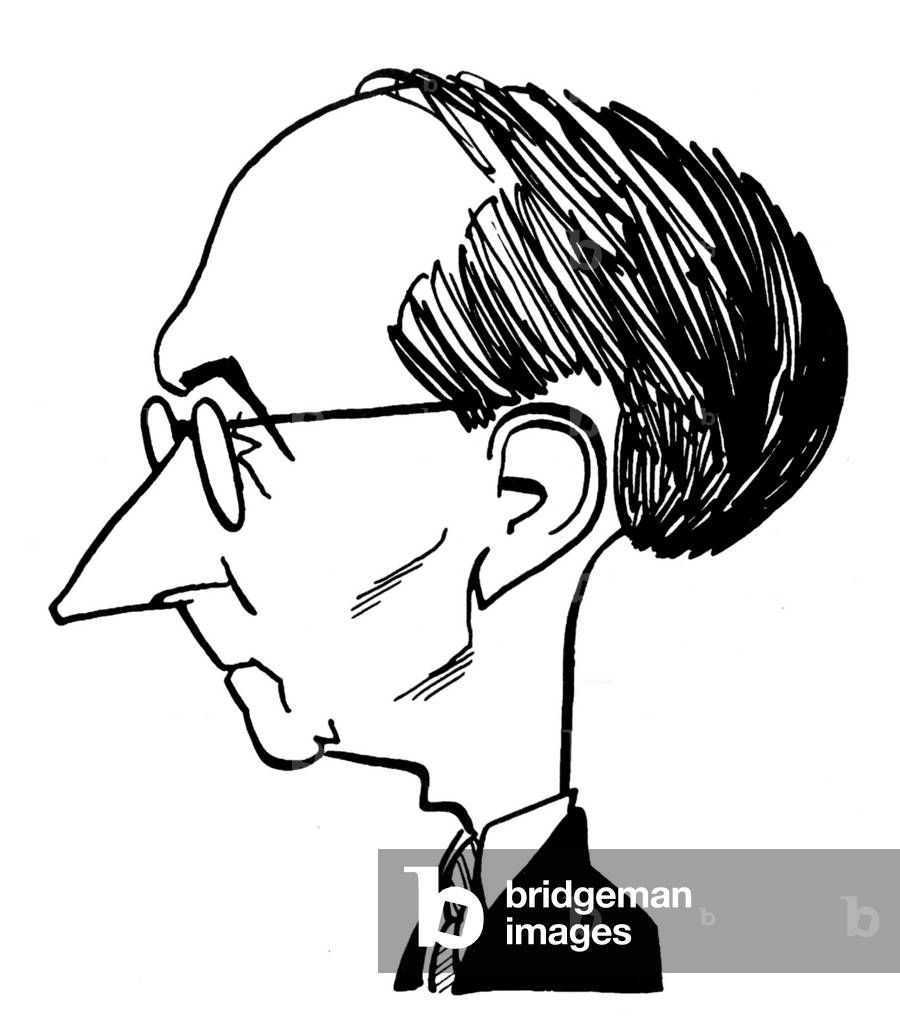 Louis Durey - caricatura di John Minnion Brevemente parte di Les Six