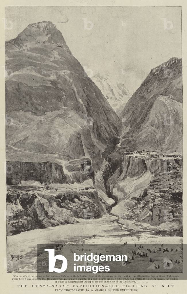 La spedizione Hunza-Nagar, il combattimento a Nilt (lito)