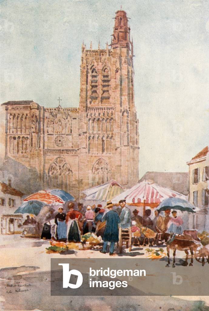 Sens (colour litho) by Herbert Menzies Marshall