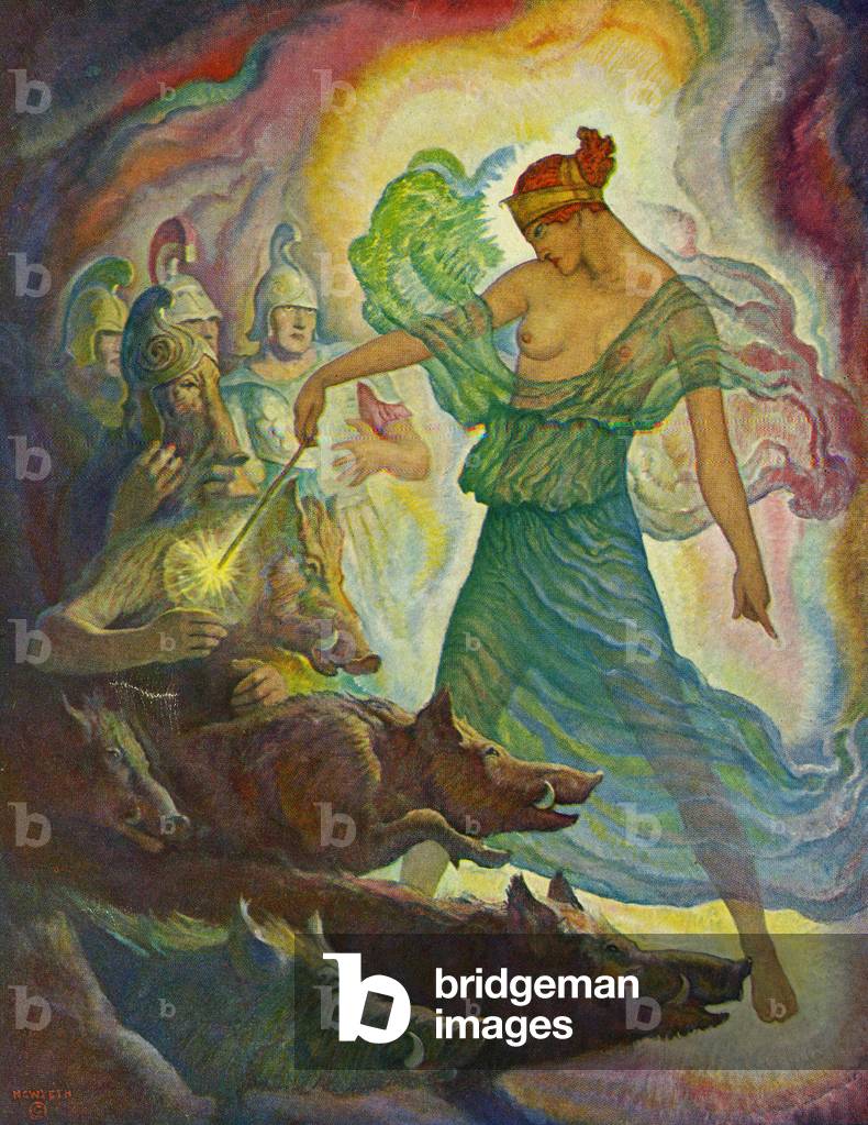 Circe e lui porco, 1929 (lito)