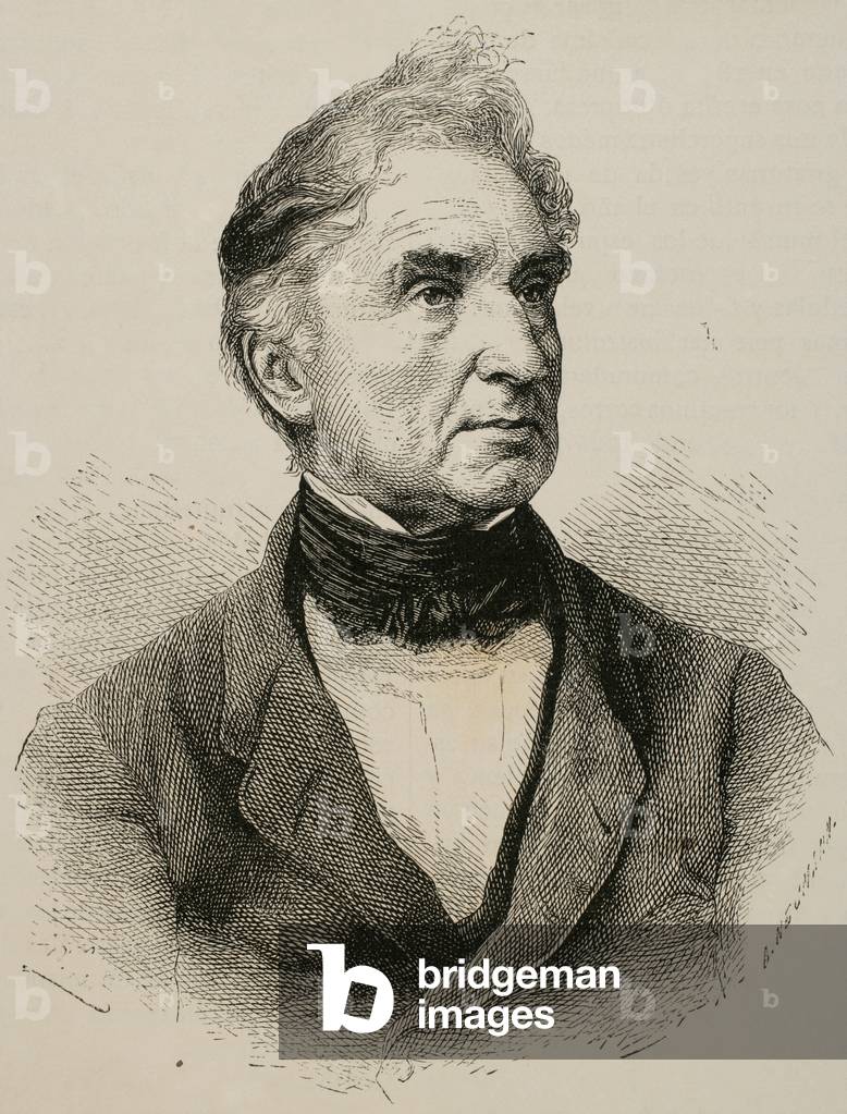 Justus von Liebig (1803-1873). Chimico tedesco. Incisione di A. Neumann, 1883.