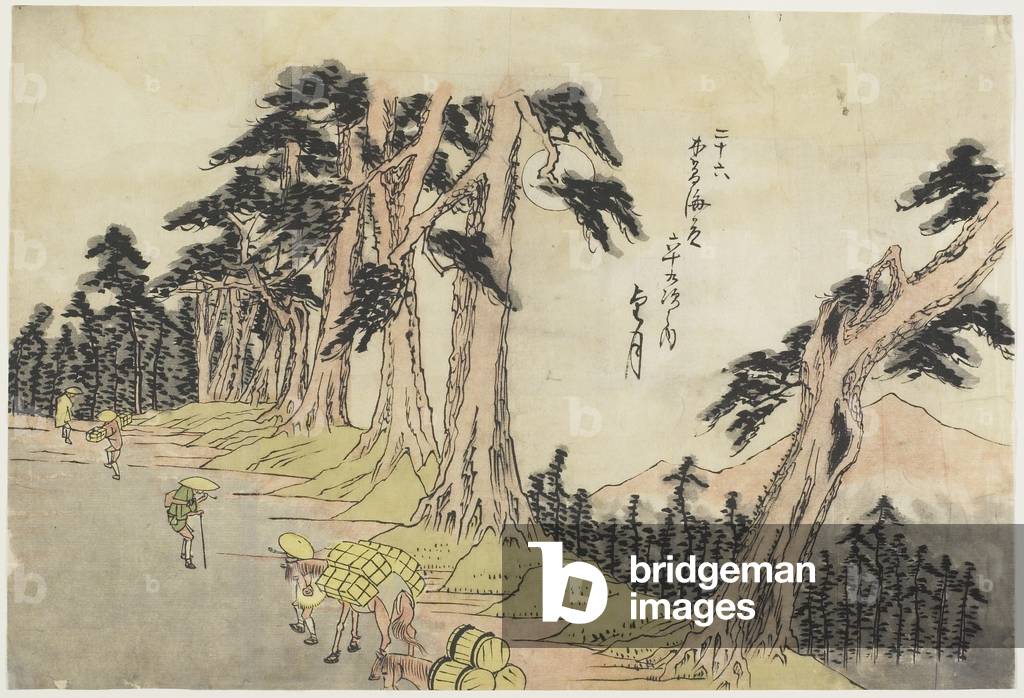 "No.26 Mochizuki", 1830-1844 di Ando or Utagawa Hiroshige