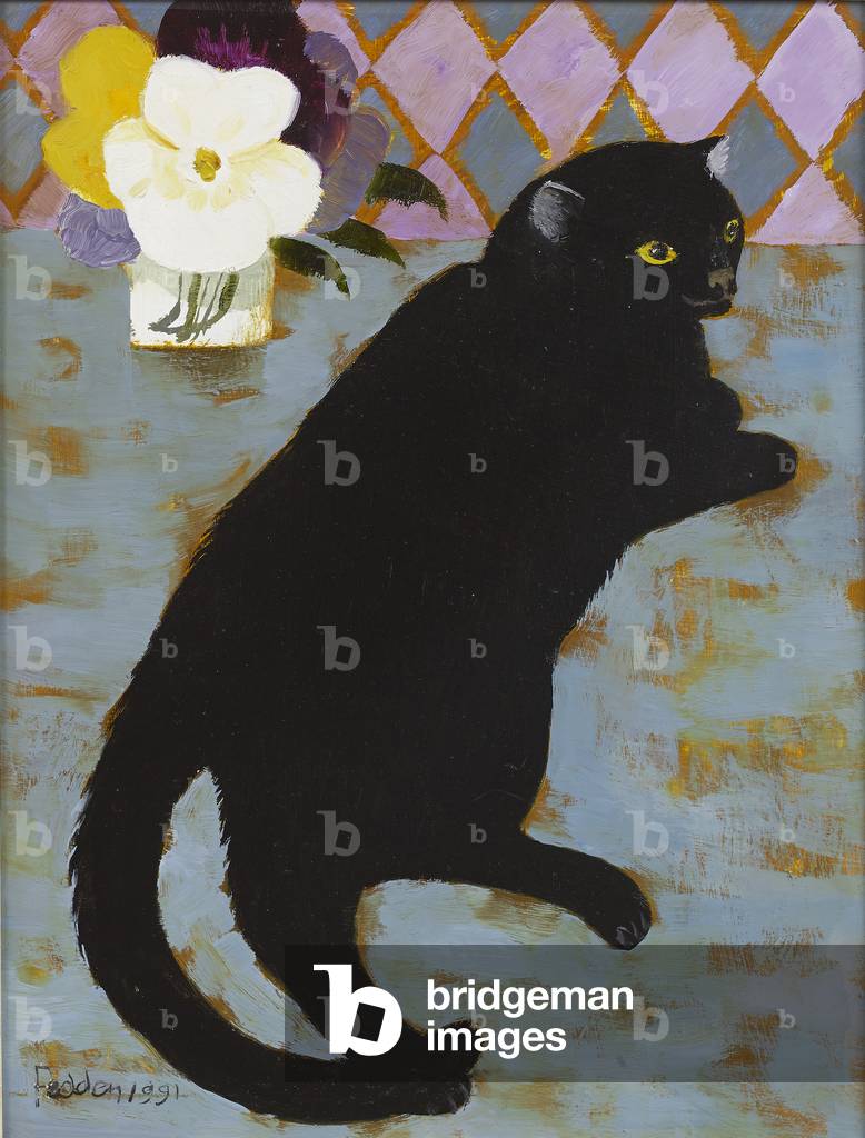 Lulu, 1991 (Öl auf Karton)