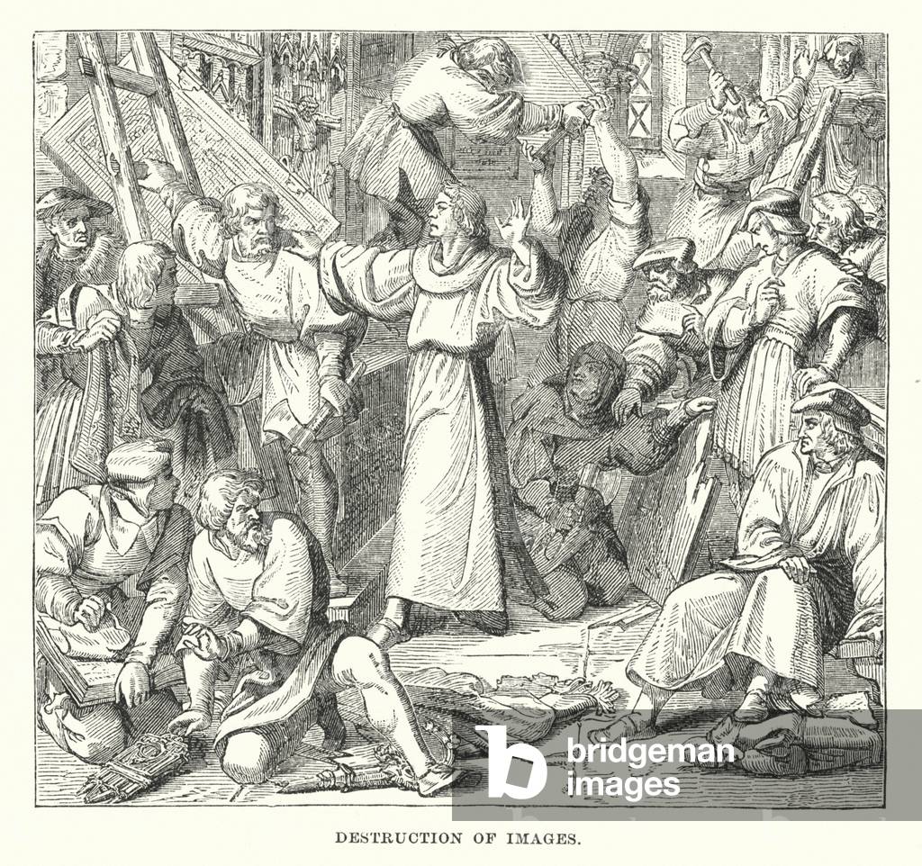 Zerstörung von Bildern (Gravur)