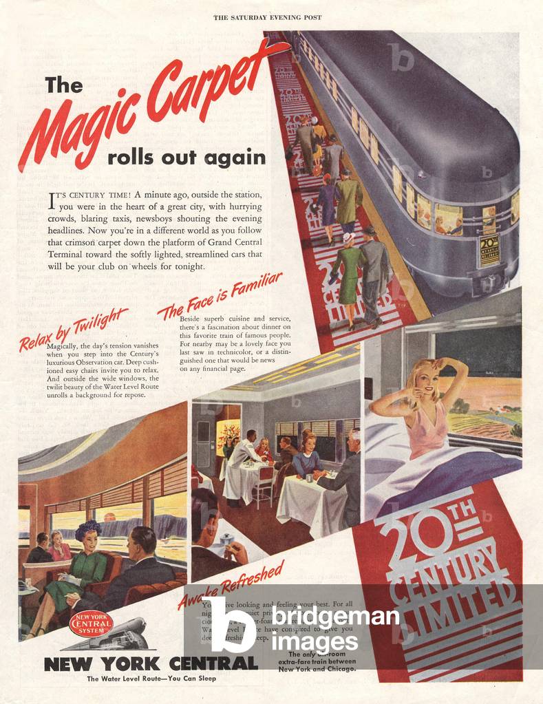 Image de Estampe représentant New York Central Railroad Magazine 1940