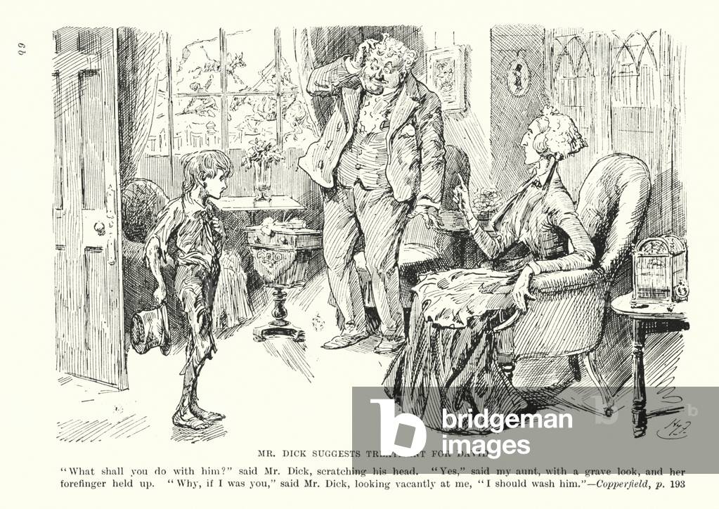 Illustration für David Copperfield von Charles Dickens (Litho)