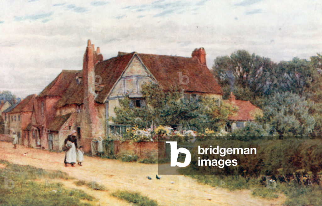 Image de Estampe représentant Milton's House 1901 par Helen Allingham