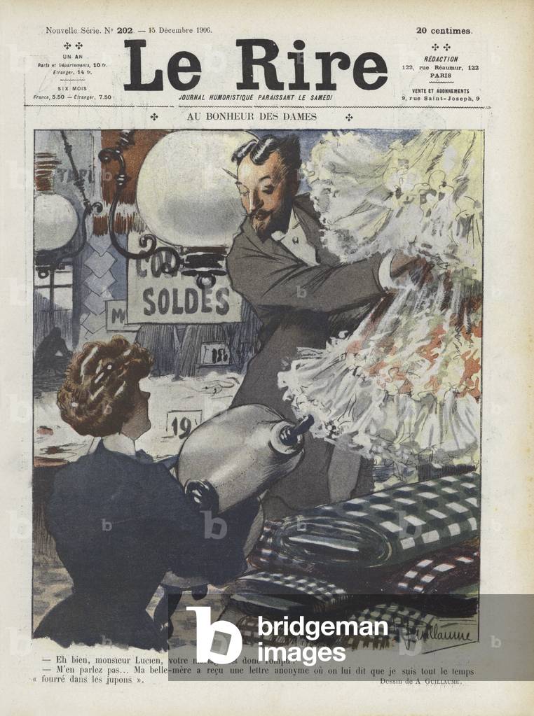 "Illustrazione per Le Rire (color lito)" di Albert Guillaume