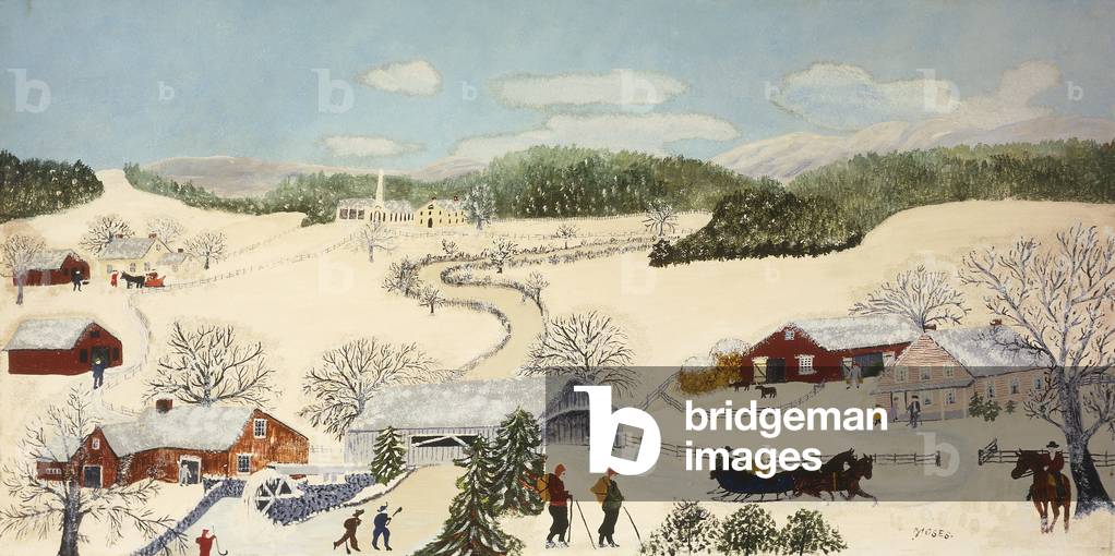 Oltre il fiume per la nonna, 16 ottobre 1944 (olio su masonite)