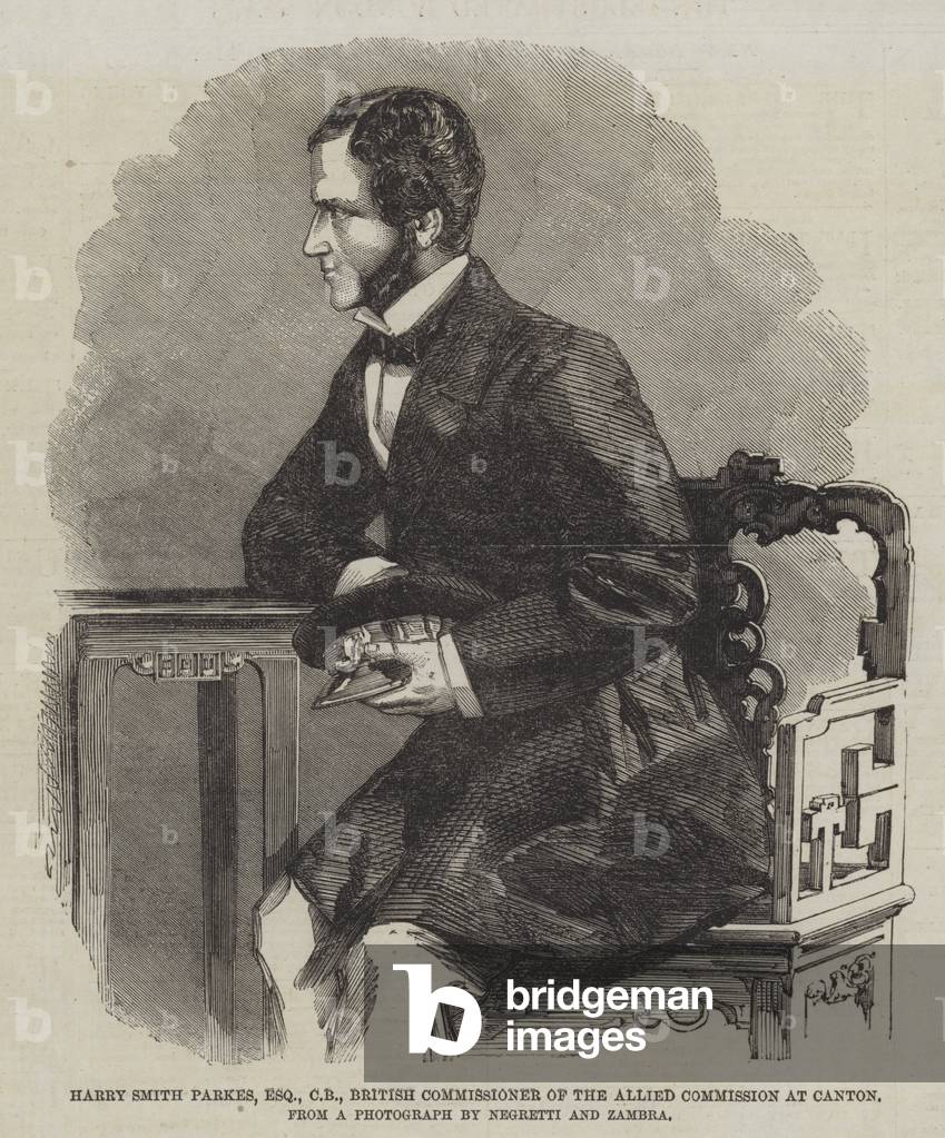 "Harry Smith Parkes" 1860 von English School, b/w