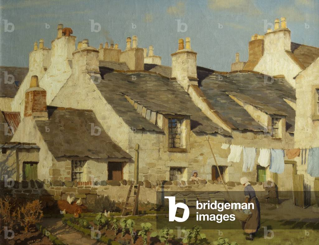 Februar Sunshine, Kirkcudbright (Öl auf Leinwand)