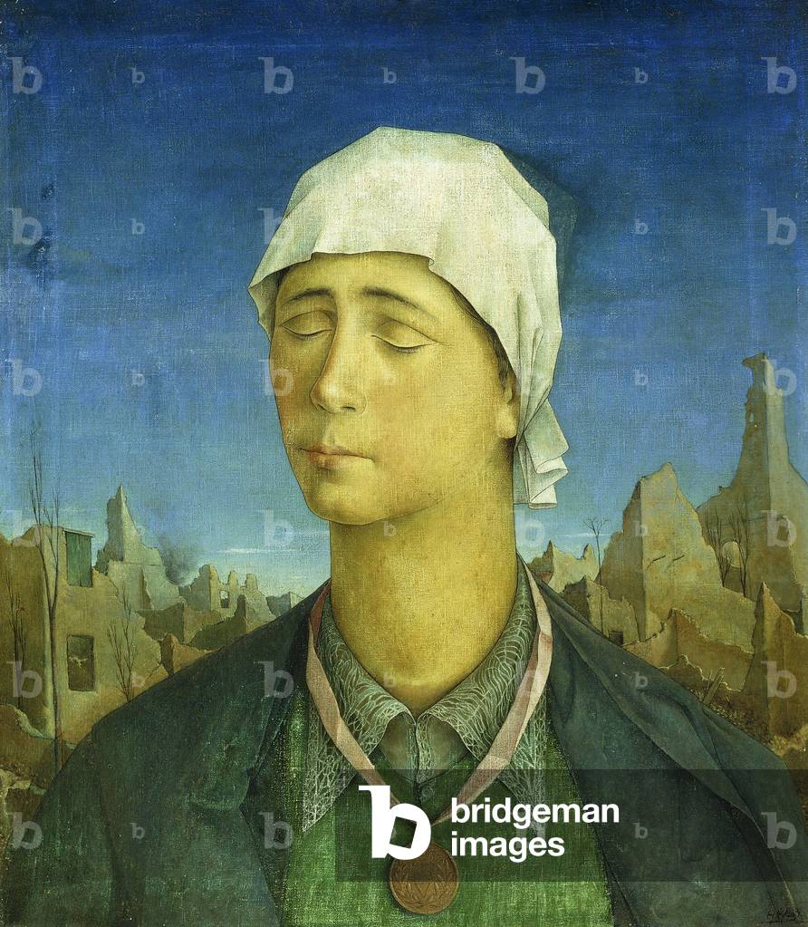 Immagine di Dipinto "Madre e la guerra scena; Madre y Combatiente", 1944 di Hector Poleo