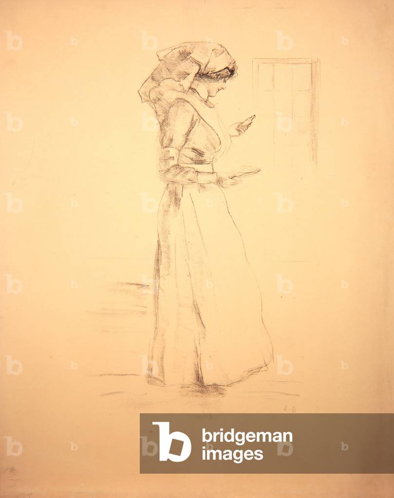 L'infermiera, 1916 (lito)