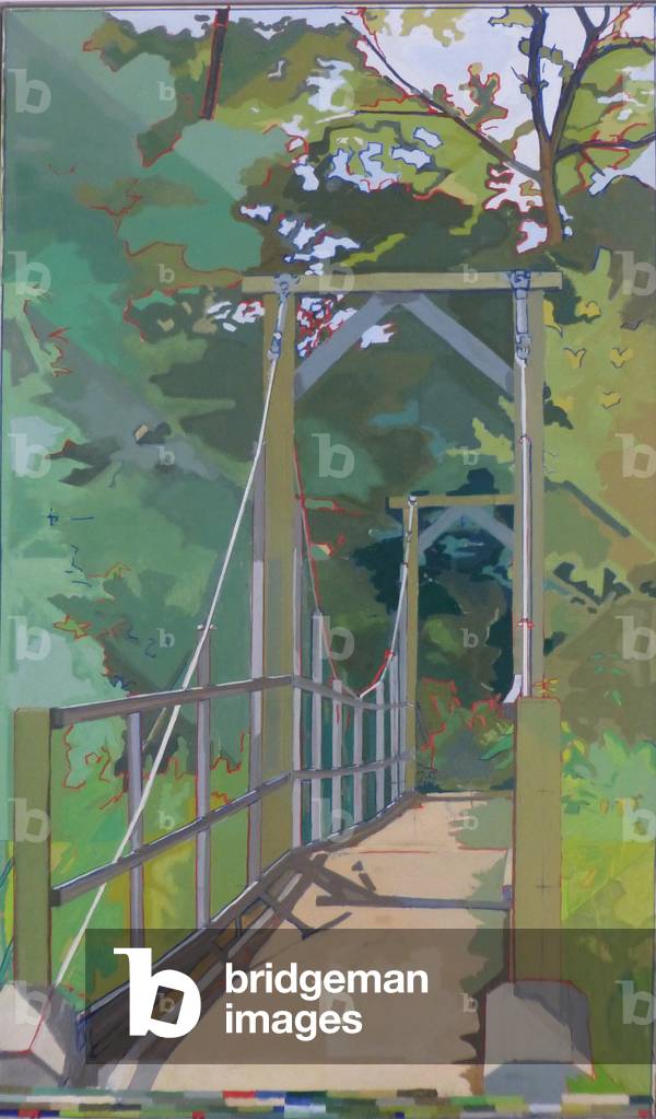 Bild von Gemälde "Die Ghurka-Brücke" 2011 von Piers Ottey