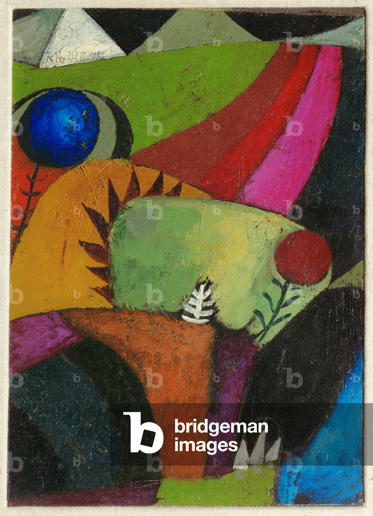 Image of Painting depicting Three white bluebells (panting) by Paul Klee