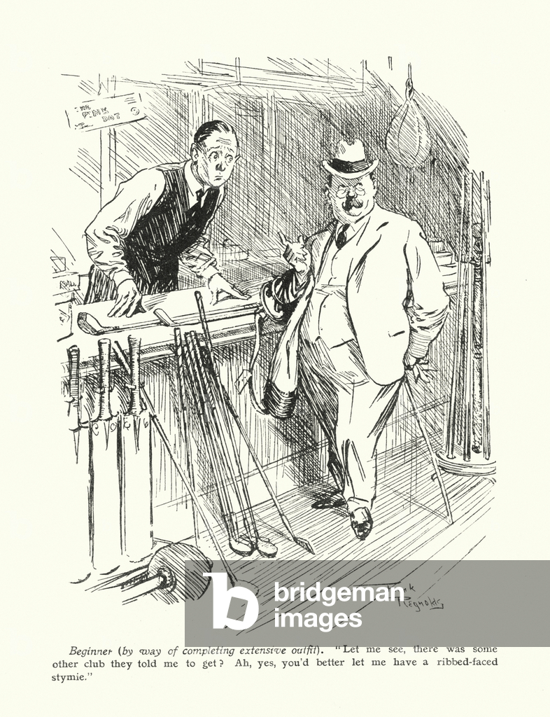 Cartoon by Frank Reynolds (colour litho)
