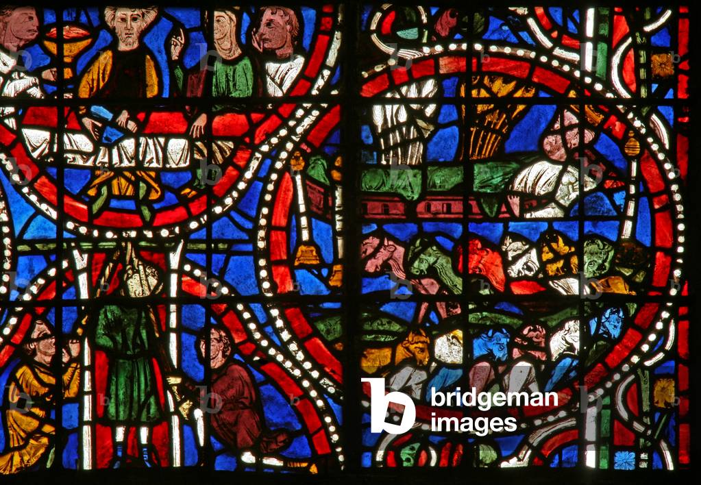 Image of Window w11-L depicting a scene from the story of Joseph: by ...