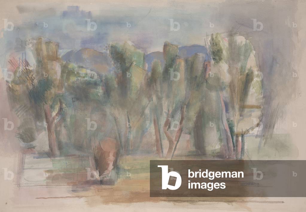 Bild von Zeichnung "Studium (w/c auf Papier)" von Willard Nash