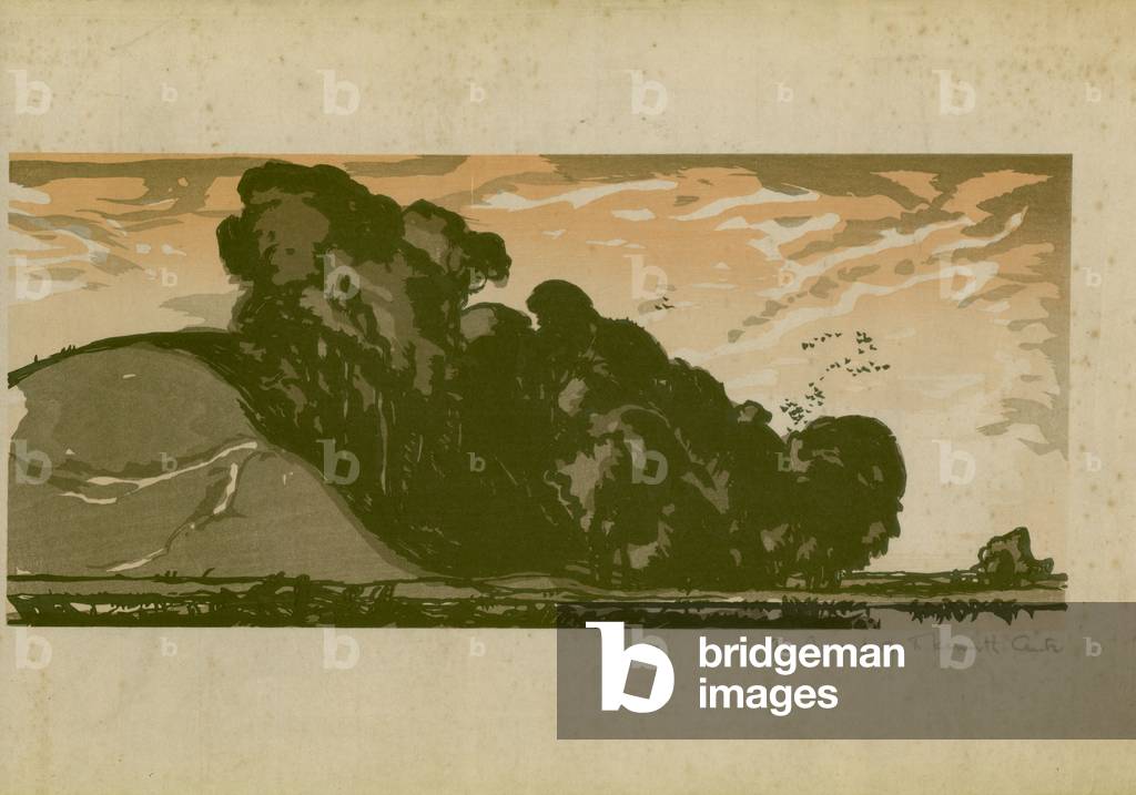 Winchelsea by Frank Brangwyn, b/w