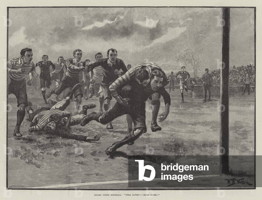 "Rugby Union Football" 1893 di William Barnes Wollen