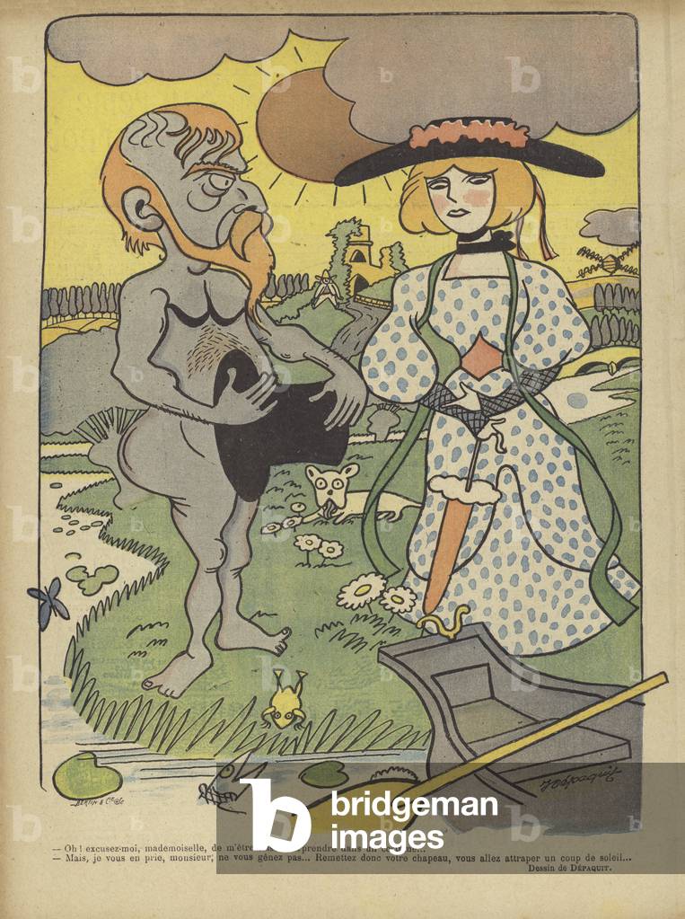 Illustrazione per Le Rire (color lito)