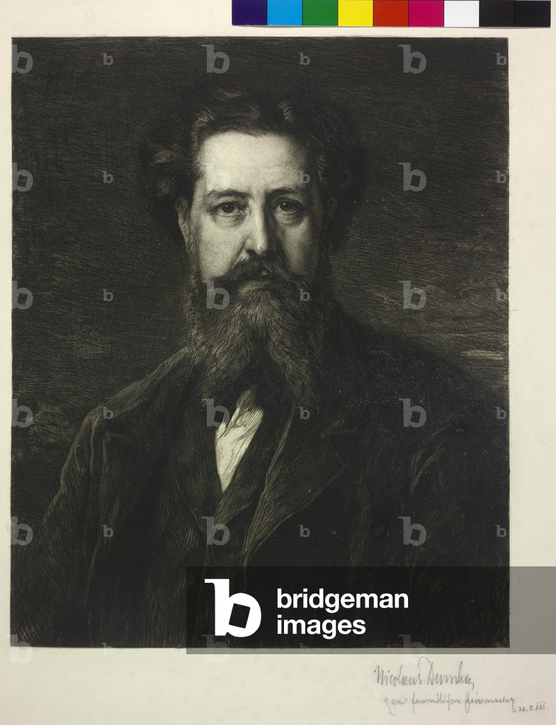 Bild von Druck "Nikolaus Dumba" 1886 von William Unger