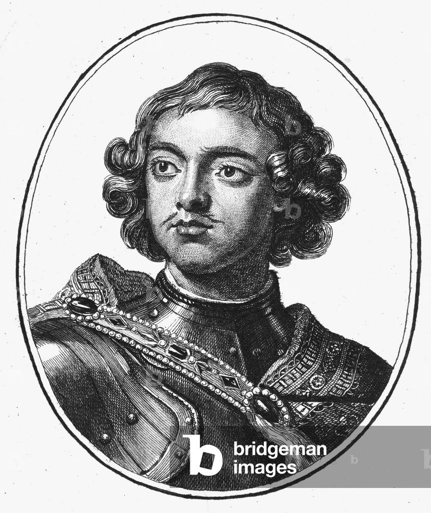 Image of PETER I (16721725) Czar of Russia, 16821725. Line engraving.