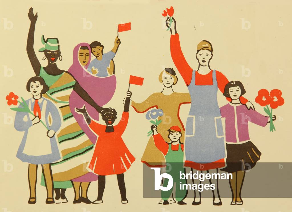 Donne e Bambini per la Pace, Anni '50 (colore lito)