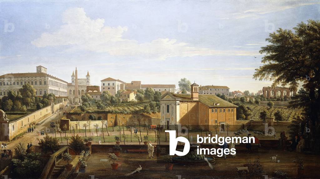 Immagine di Dipinto "La Chiesa delle SS. Marcellino e Pietro" di Gaspar van Wittel