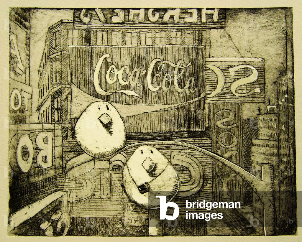 Boids, 2007 (copper plate etching)